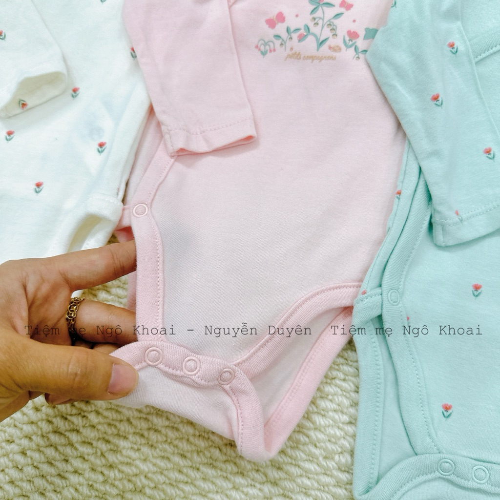 [MD78] Size 3/6m ORCHESTRA Body suit cài chéo kimono chất liệu cotton organic cho bé yêu
