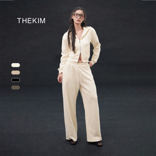 THEKIM Quần nỉ dài ống rộng , quần nỉ ống suông unisex nam nữ B317