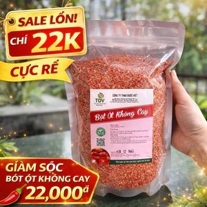 Ớt bột không cay, không mặn, khô xay, dùng làm gà nướng muối ớt, kim chi thơm ngon, hấp dẫn (hàng loại 1)