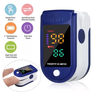 Máy đo Sp02 đo nhịp tim và nồng độ oxy trong máu Fingertip Pulse Oximeter LK-87 màn hình Led
