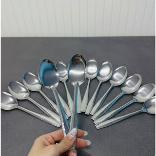 Combo 5 Thìa muỗng súp nhọn inox chuyên dùng bán cơm sườn, suất ăn công nghiệp