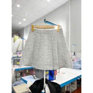 Set đồ nữ áo vest sát nách cổ phối ren + chân váy ngắn, sang chảnh thanh lịch HB.Studio S91