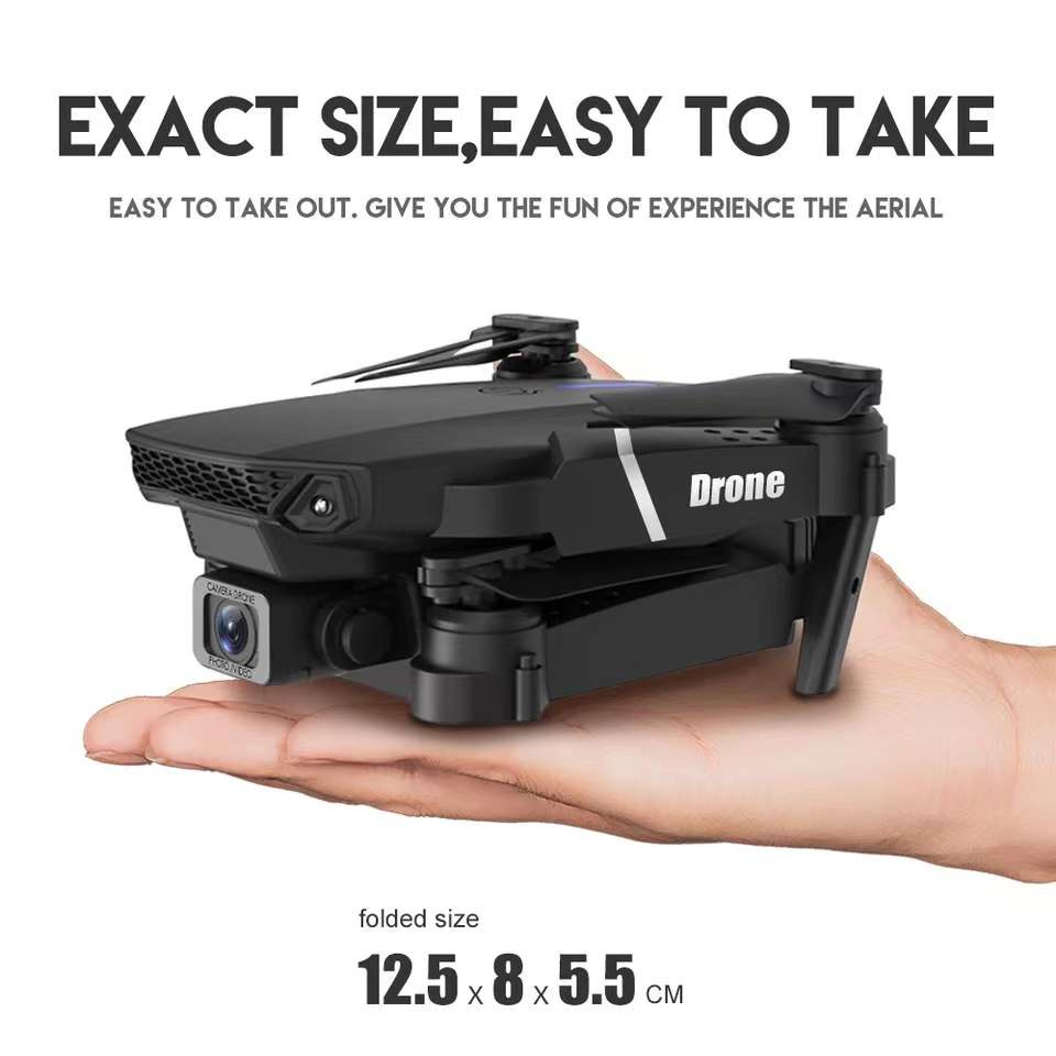 2026 Máy bay không người lái E88Pro mới, Camera kép 4K HD, Quay video WiFi, UAV điều khiển từ xa
