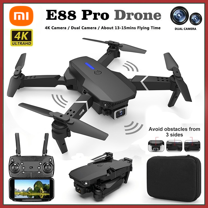2026 Máy bay không người lái E88Pro mới, Camera kép 4K HD, Quay video WiFi, UAV điều khiển từ xa