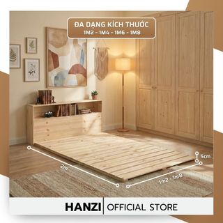 GIƯỜNG PALLET CHÂN THẤP Gấp Gọn Gỗ Thông – Giường Bệt Phong Cách Nhật Hàn – Nhẹ, Dễ Di Chuyển