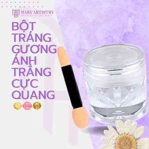 Bột Chà Tráng Gương Ánh Trai Trắng Hailey Bieber - Mix Được Nhiều Màu - Tráng Gương Cực Quang 0,8g