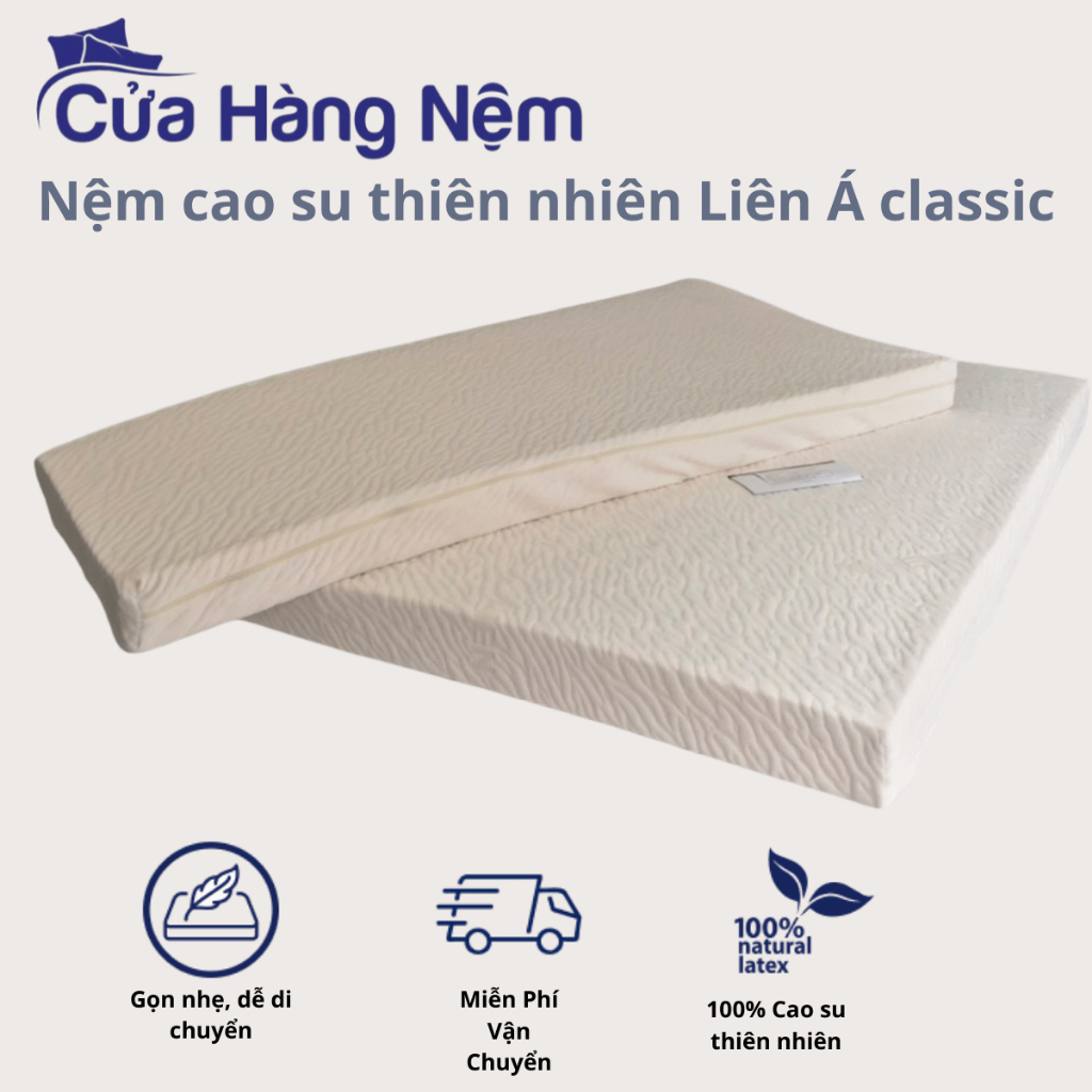 Nệm Cao Su Thiên Nhiên Liên Á Classic