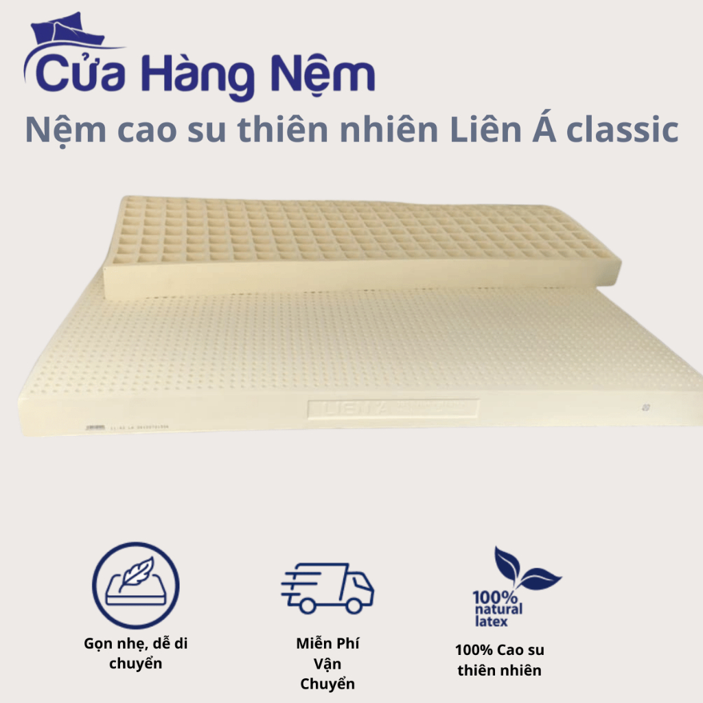 Nệm Cao Su Thiên Nhiên Liên Á Classic