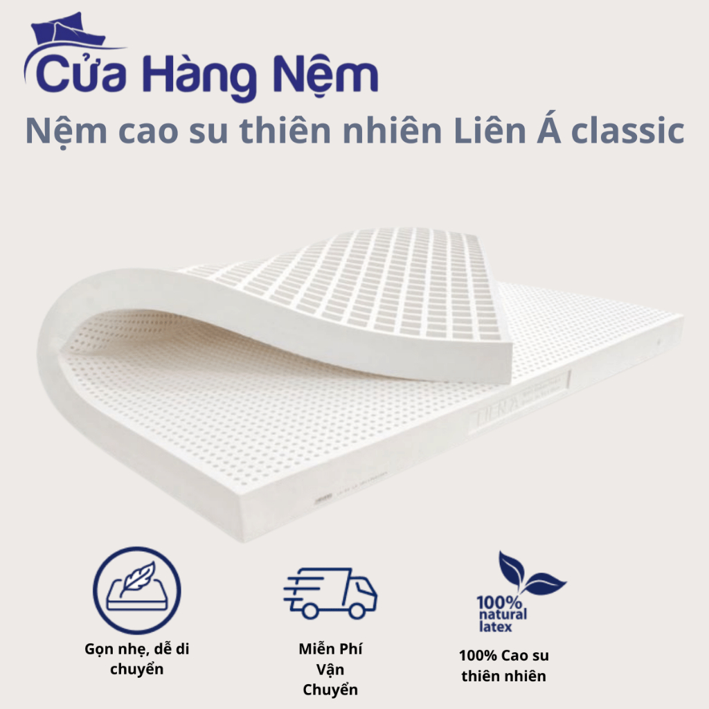 Nệm Cao Su Thiên Nhiên Liên Á Classic