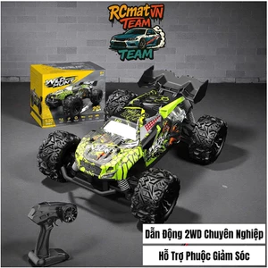 Xe địa hình tốc độ cao điều khiển từ xa Super Truck Green Buggy RC 1/20 1/18 - pin sạc trâu