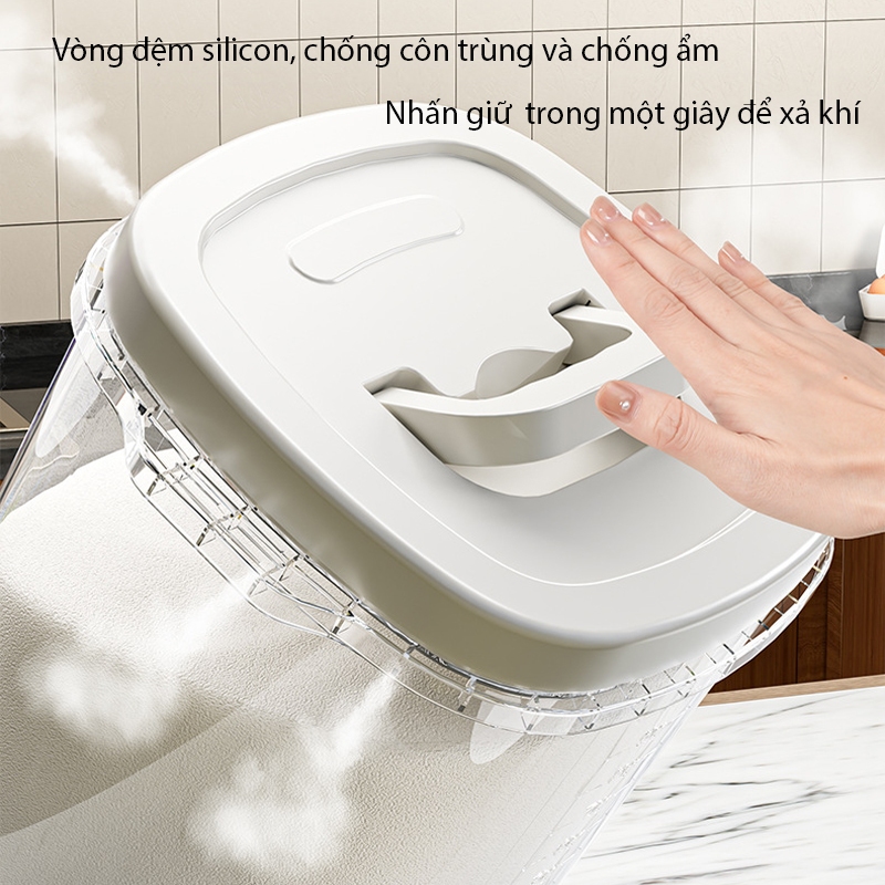 Thùng đựng gạo, đựng ngũ cốc chống ẩm chống côn trùng cao cấp SH0060