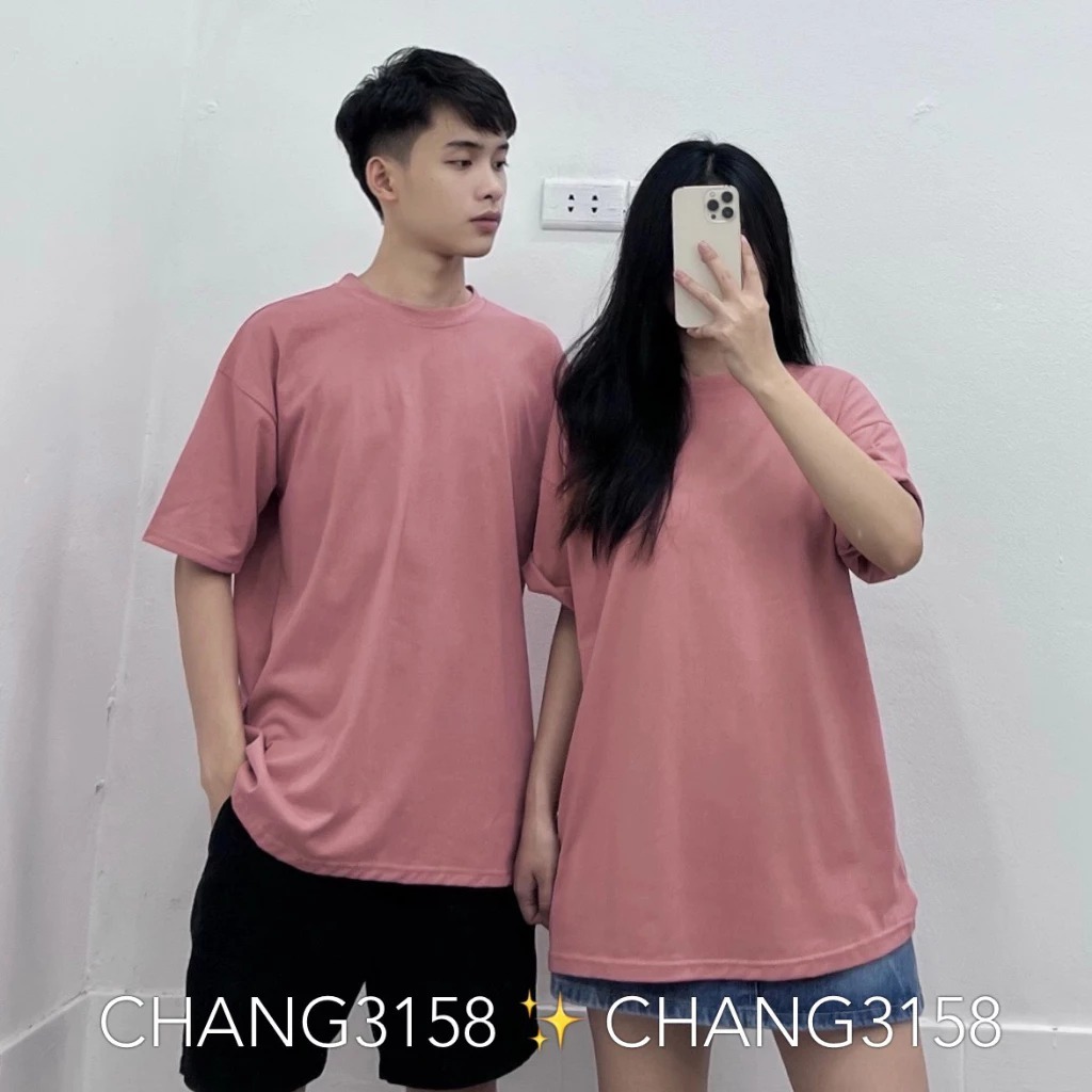 Áo Thun Trơn From Rộng Thoáng Mát Full Nhiều Màu Áo Basic Phong Cách Trẻ Trung Năng Động