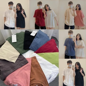 Áo Thun Trơn From Rộng Thoáng Mát Full Nhiều Màu Áo Basic Phong Cách Trẻ Trung Năng Động