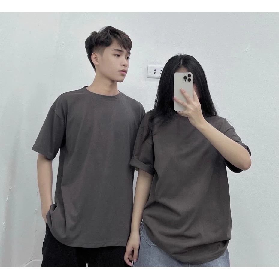 Áo Thun Trơn From Rộng Thoáng Mát Full Nhiều Màu Áo Basic Phong Cách Trẻ Trung Năng Động