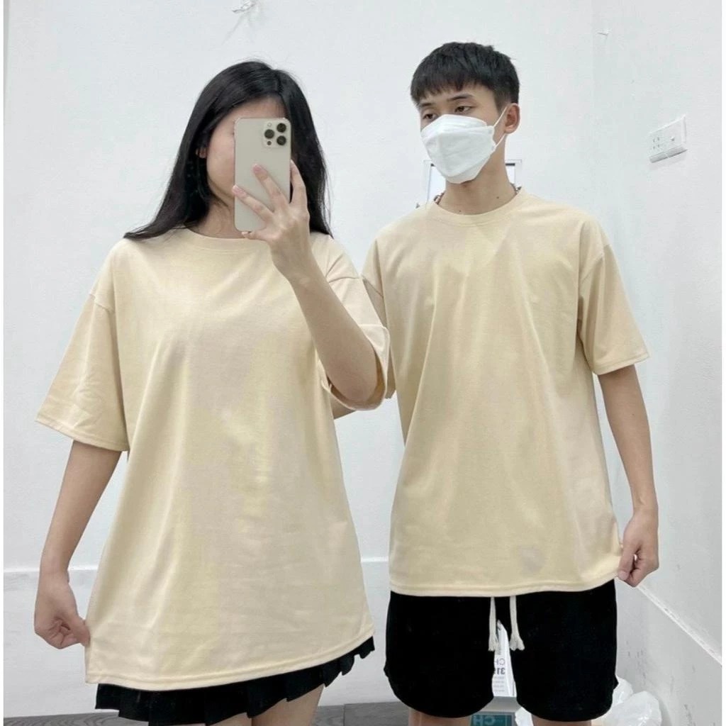 Áo Thun Trơn From Rộng Thoáng Mát Full Nhiều Màu Áo Basic Phong Cách Trẻ Trung Năng Động