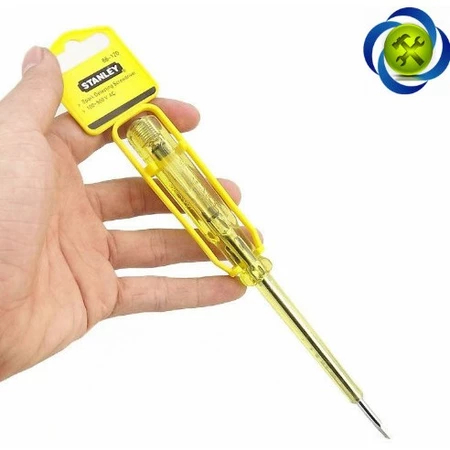 Bút thử điện Stanley chất lượng cao, bút đo điện kiểm tra dòng điện 100-500V an toàn, chính xác