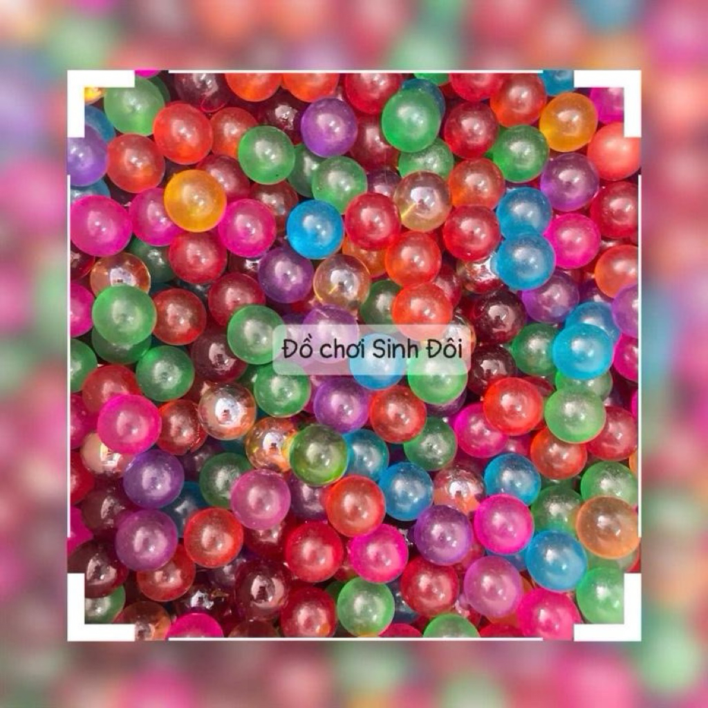 Bi Thủy Tinh Pha Lê Nhiều Màu trong mờ 16mm – Trong Mờ Đẹp Mắt – Dùng Chơi & Trang Trí