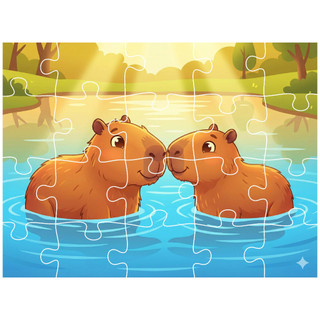 COMBO SỈ 6 tranh ghép A5 Capybara TooYoo TG0044
