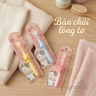 Bàn chải lông tơ siêu mềm cho bé với nhiều hình thù ngộ nghĩnh