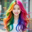 MÀU NHUỘM TÓC HIGHLIGHT TRÊN NỀN TÓC TẨY LEVEL8 +PHÁT SÁNG DƯỚI ĐÈN UV NEON AOLINDE 200ML