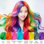 MÀU NHUỘM TÓC HIGHLIGHT TRÊN NỀN TÓC TẨY LEVEL8 +PHÁT SÁNG DƯỚI ĐÈN UV NEON AOLINDE 200ML