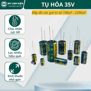 Tụ hoá 35V 100uF-2200uF chính hãng Jcon chất lượng cao