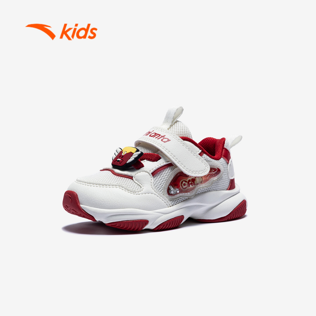 ANTA Kids Giày Thể Thao Bé Gái Size 22-27 Giày Tập Đi, Đế Êm, Thoải Mái Vận Động 3226A0012