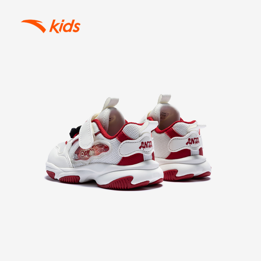 ANTA Kids Giày Thể Thao Bé Gái Size 22-27 Giày Tập Đi, Đế Êm, Thoải Mái Vận Động 3226A0012