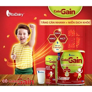 Sữa bột Colos Gain đủ số 0+,1+ lon 800gr (DATE MỚI NHẤT)