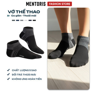 COMBO 3 Đôi Tất nam cổ ngắn Mentoris Cotton Mềm Mịn,Không Bai Gião,Kháng Khuẩn Cực Tốt,Chống Thối Chân RSP
