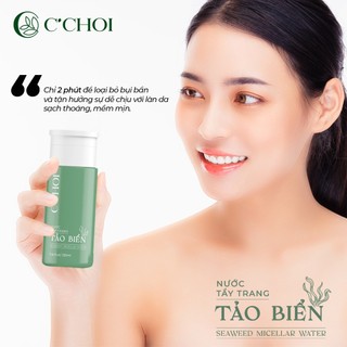 Nước tẩy trang tảo biển C'CHOI Seaweed Micellar Water làm sạch sâu, dịu nhẹ 230ml