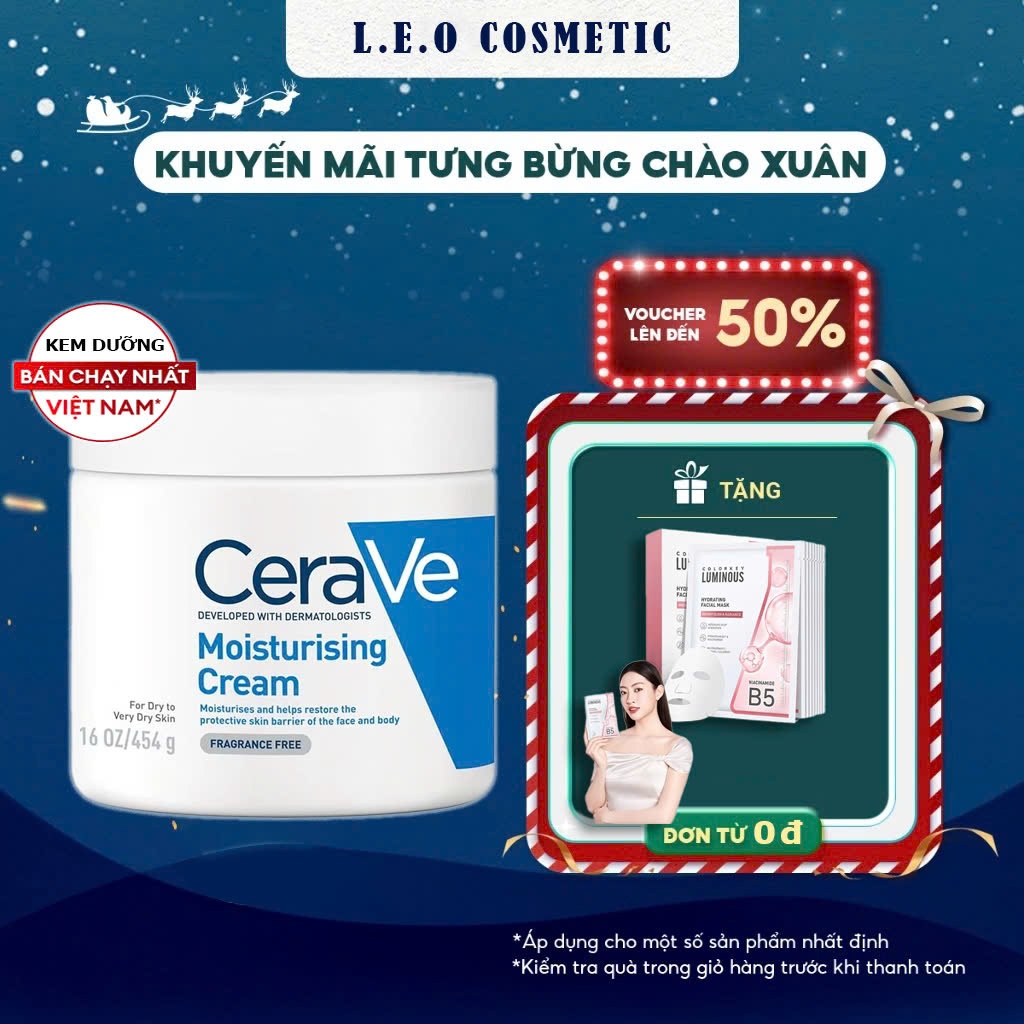 Kem dưỡng ẩm body CERAVE MOISTURISING CREAM phục hồi sâu và ẩm mịn suốt 48H toàn thân bảo vệ da 340g