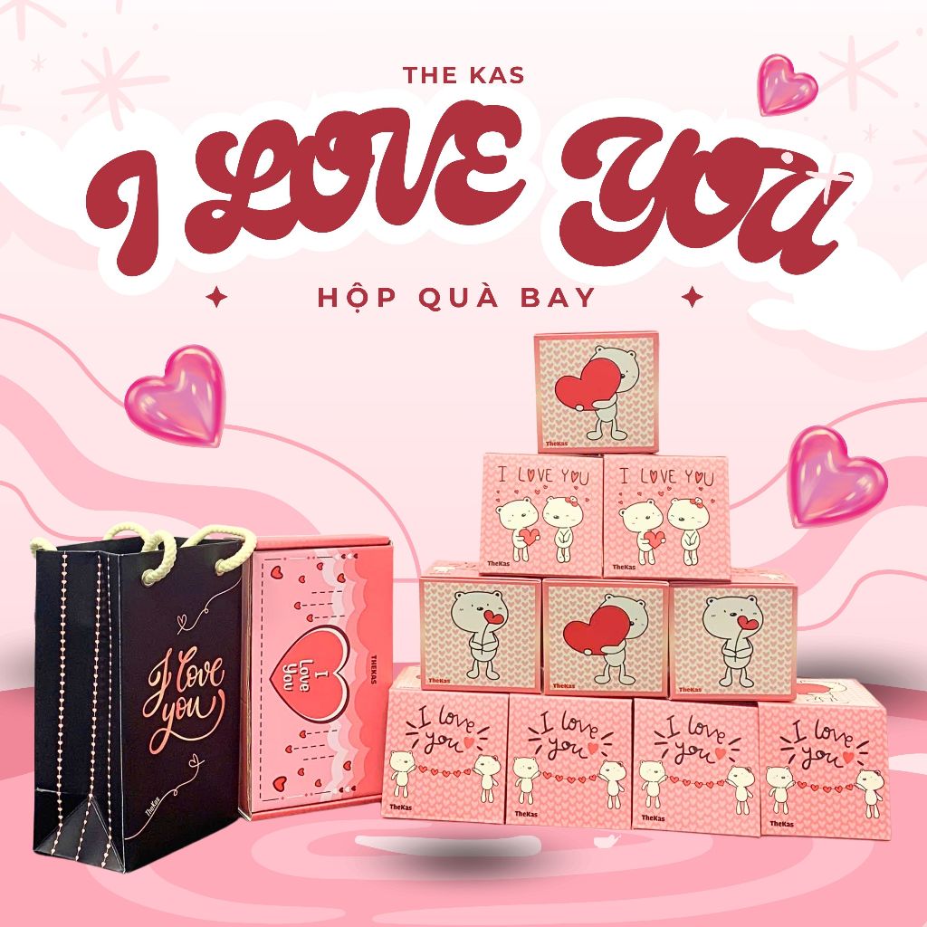 Hộp Quà Bật Nhảy Bất Ngờ Giấy Sáng Tạo Gấp Gọn Tặng Sinh Nhật Trang Trí MaSoi SG