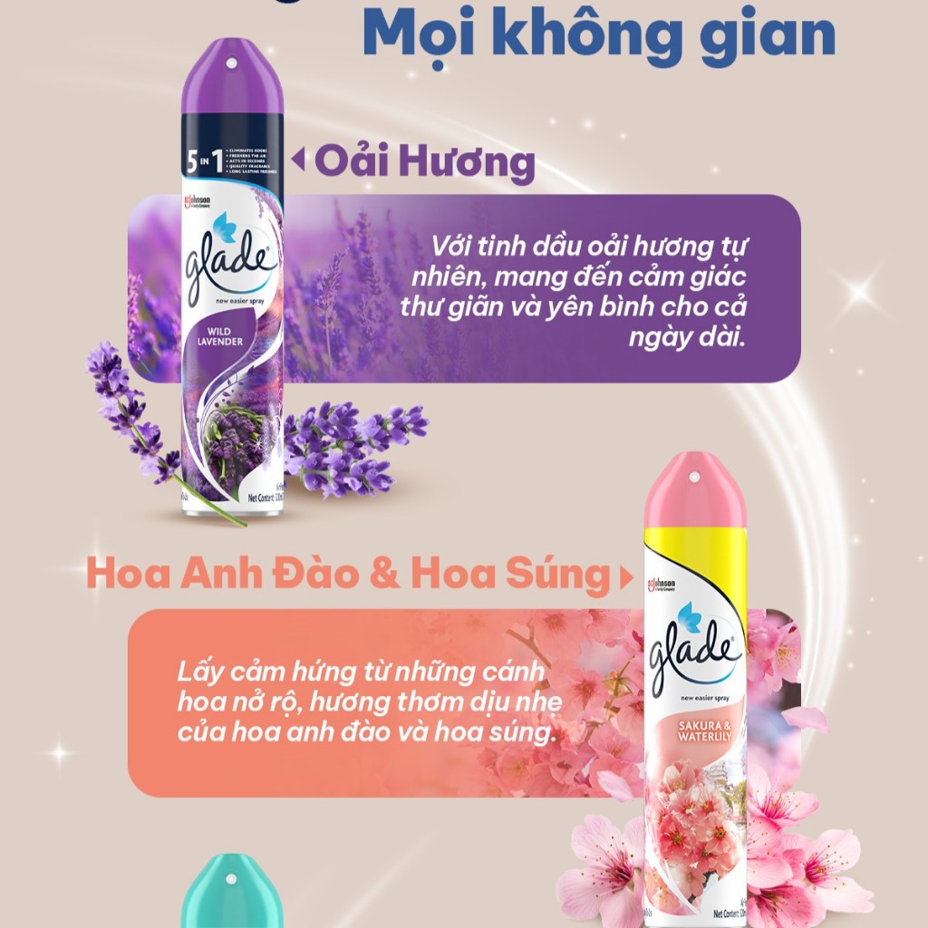 Glade Xịthơm Phòng Khử Mùi Lưu Hương 280Ml - Glade Xịthơm Phòng Khử Mùi Lưu Hương Bền Lâu 280Ml