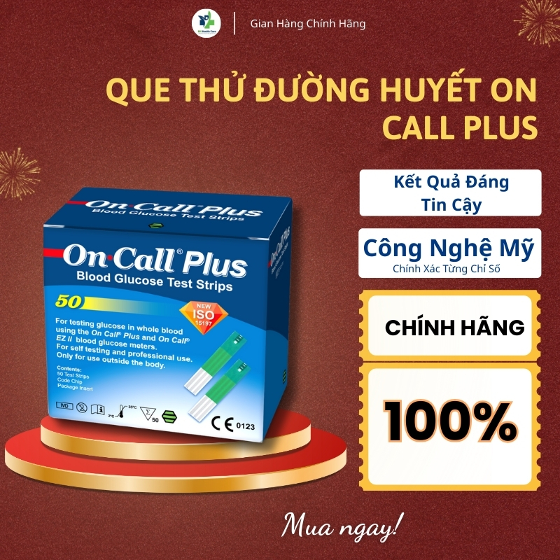 Que Thử Đường Huyết On Call Plus Chính Xác, Kết Qủa Nhanh Chóng G133 ...