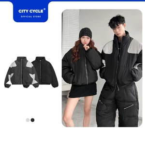Áo khoác phao unisex đôi nam nữ form boxy Local Brand Chính Hãng City Cycle Áo khoác phao Smooth