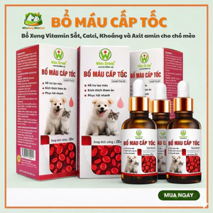 Bổ máu cho chó, mèo cấp tốc – Hỗ trợ tạo máu nhanh, Bổ sung sắt, khoáng... - WinDog WinCat (20ML)
