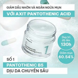 Kem dưỡng làm dịu da Numbuzin No.1 Pantothenic B5 Active Soothing Cream 80ml