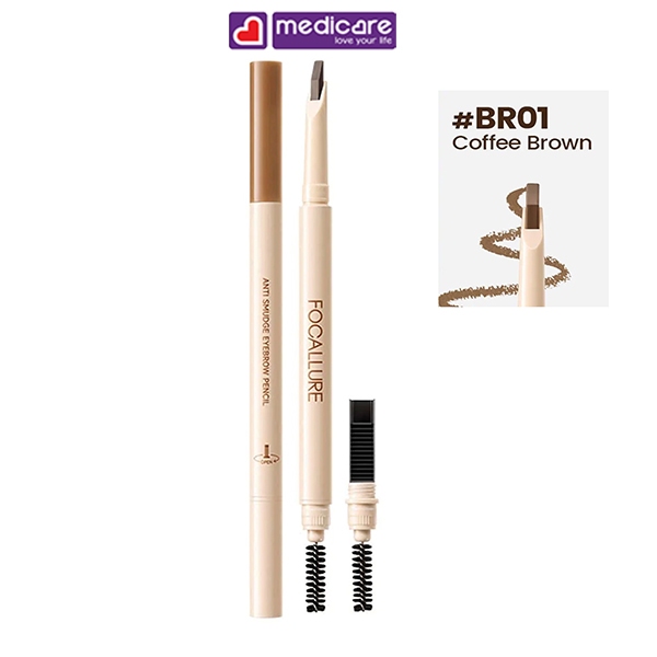 Bút kẻ mày FOCALLURE EverSharp Blade Eyebrow Pencil 0.2g