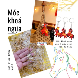 Combo 10 MÓC KHÓA CON NGỰA BÍNH NGỌ – MAY MẮN CẢ NĂM