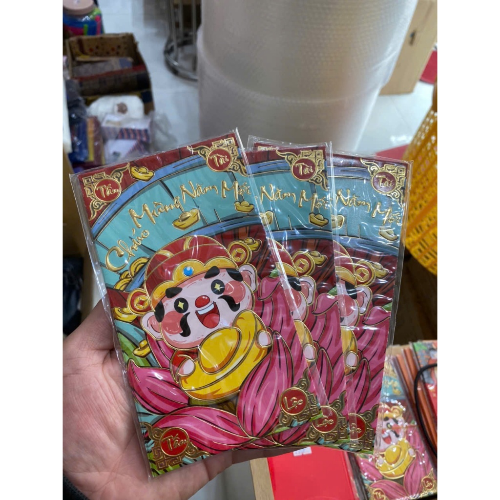 Com Bô 30 Bao Lì Xì Ngày Tết Thần Tài May Mắn