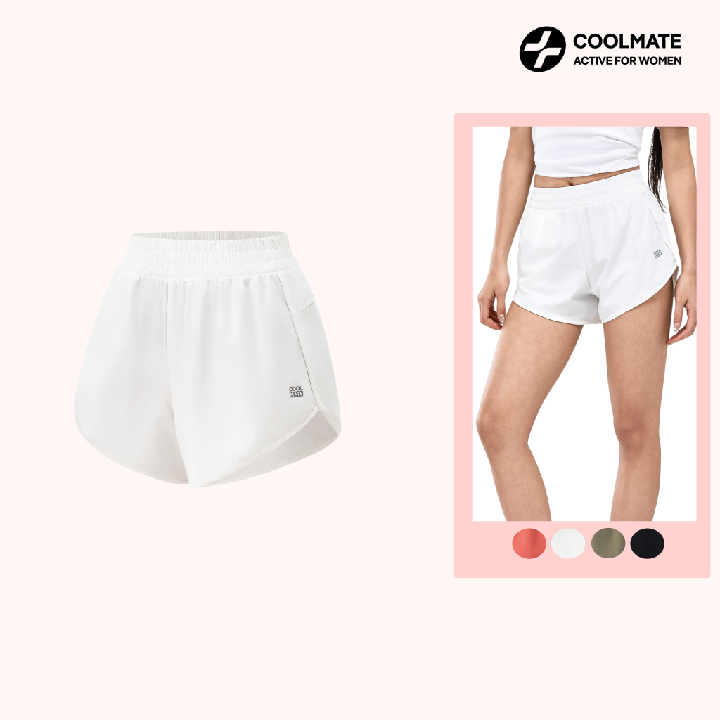 Quần Tập Gym Nữ có túi Woven Short 1 lớp Co Giãn, Thoáng Khí, Nhẹ Mát, Độ Bền Cao -Coolmate Women