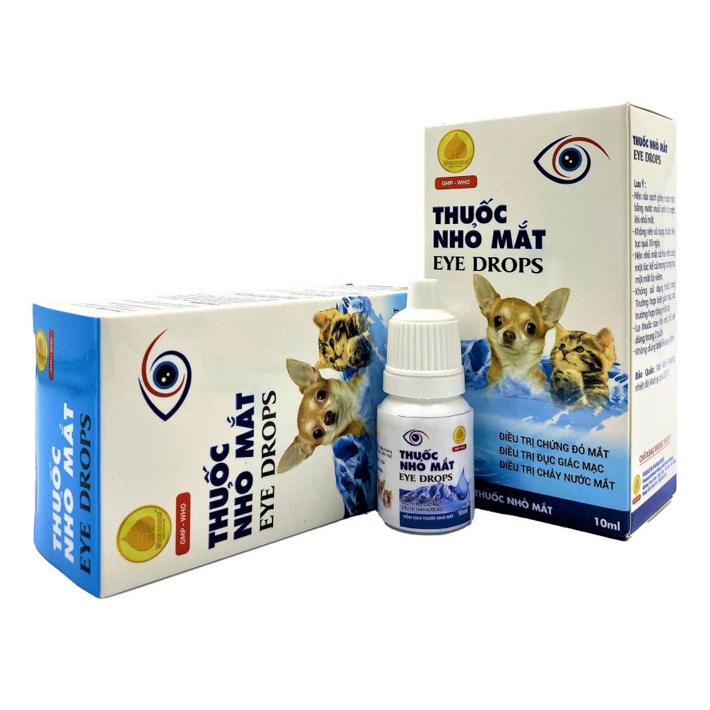 Thuốc Nhỏ Mắt Eye Drops Cho Chó Mèo, Điều Trị Đỏ Mắt, Chảy Nước Mắt, Làm Sạch Dịu Mắt – WinDogWinCat