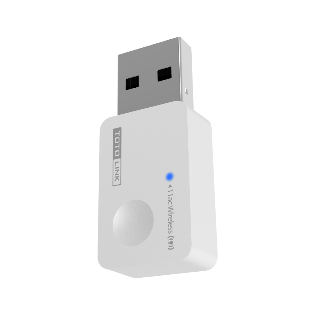 [Hoả Tốc] Bộ thu USB Wi-Fi Bluetooth Mini TOTOLINK A600UB - Chuẩn Wi-Fi 5 AC650 Bluetooth cho PC và laptop