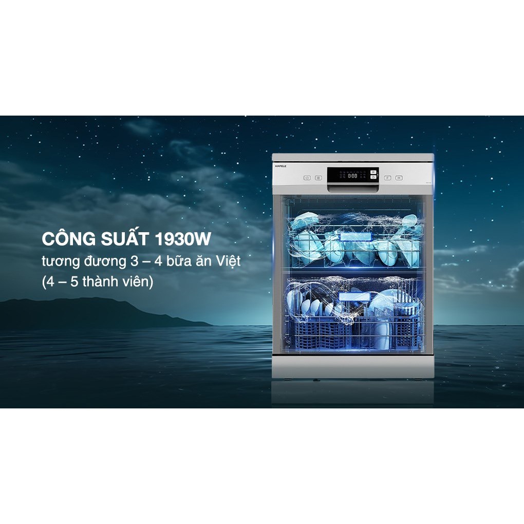[Shopee Lắp đặt 0Đ HCM/HN] Máy rửa chén độc lập Hafele HDW-F60E - Bảo hành chính hãng 36 tháng