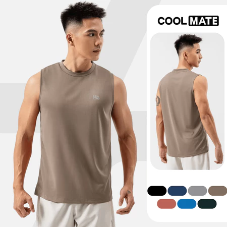 Áo sát nách Sleeveless tanktop thể thao Active Essentials thấm hút tốt vải thoáng mát Coolmate