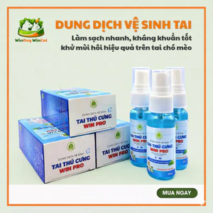 Dung dịch vệ sinh tai dạng xịt dành cho chó, mèo - WinDog WinCat (30ml)