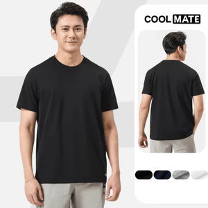 Áo thun nam Cotton Compact phiên bản Premium chống nhăn vải thoáng mát co giãn tốt Coolmate