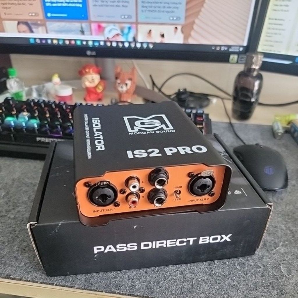 MORGAN SOUND IS2 PRO Thiết Bị Xử Lý Tín Hiệu DI Box Isolator Passiv ...