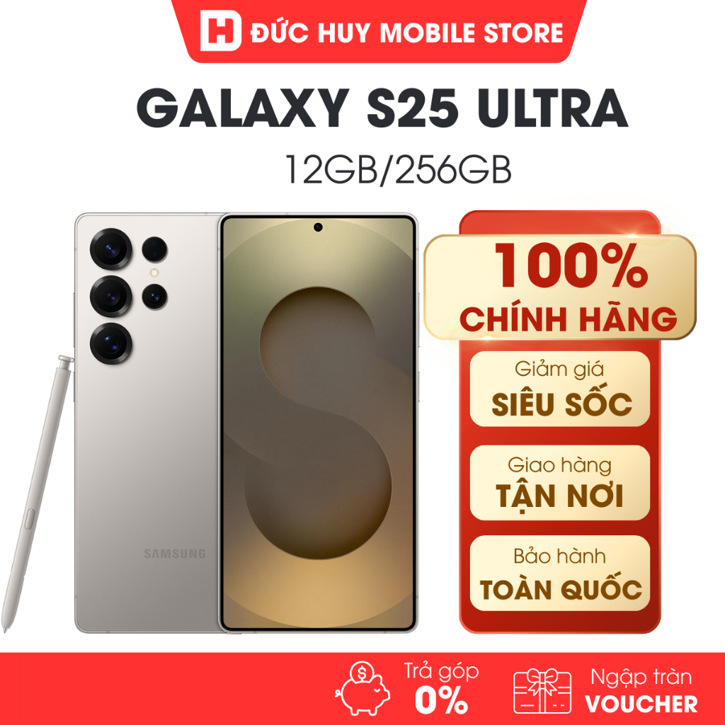 {  Kích T7- Full VAT } Điện Thoại Samsung Galaxy S25 Ultra 5G 12GB/256GB Chính Hãng
